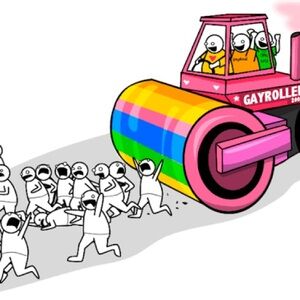 "Gayroller 2000" Oatmeal Art Print